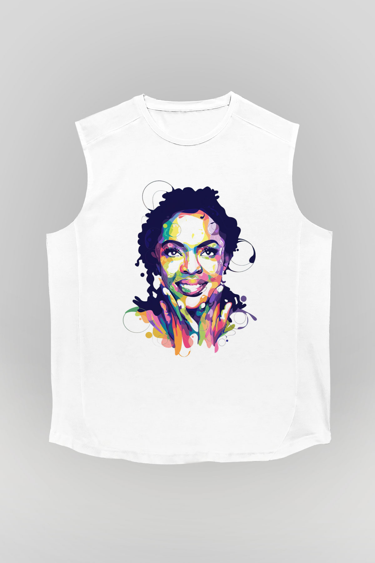 Lauryn Hill Beyaz Unisex Kolsuz Tişört