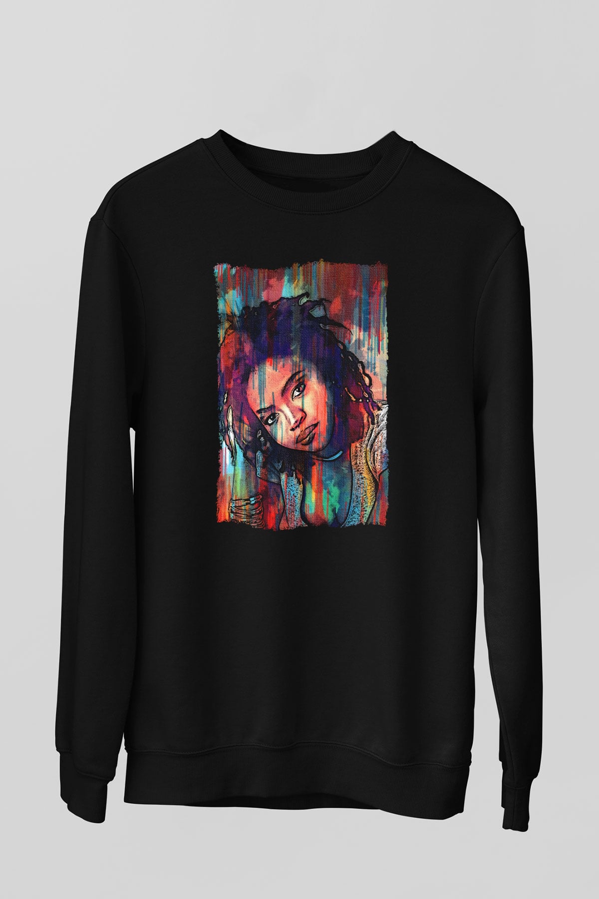 Lauryn Hill Siyah Unisex Sweatshirt
