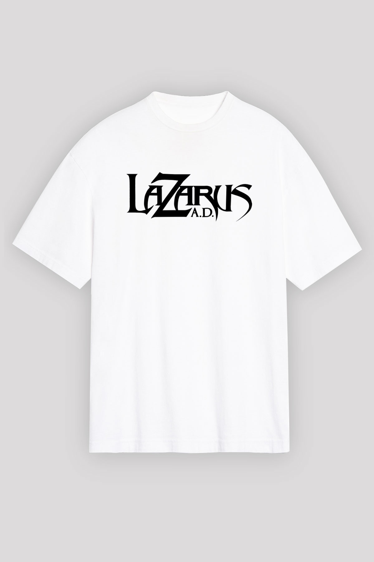 Lazarus A.D. Beyaz Unisex Tişört T-Shirt - TişörtFabrikası