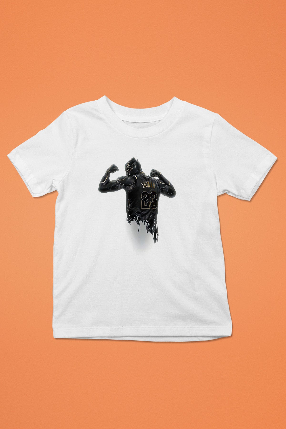Lebron James Baskılı Beyaz Unisex Beyaz Çocuk Tişört - Tshirt