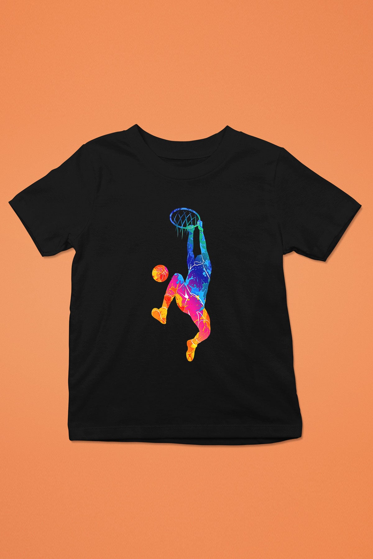 Lebron James Baskılı Unisex Siyah Çocuk Tişört - Tshirt