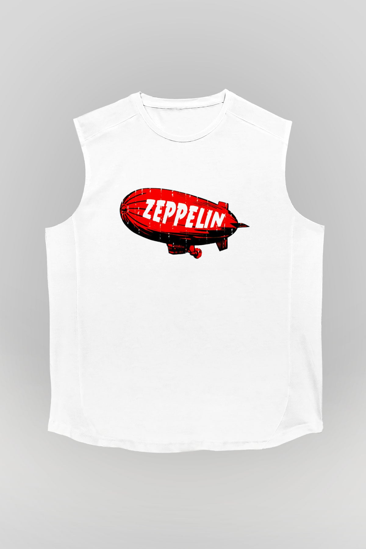 Led Zeppelin Beyaz Unisex Kolsuz Tişört
