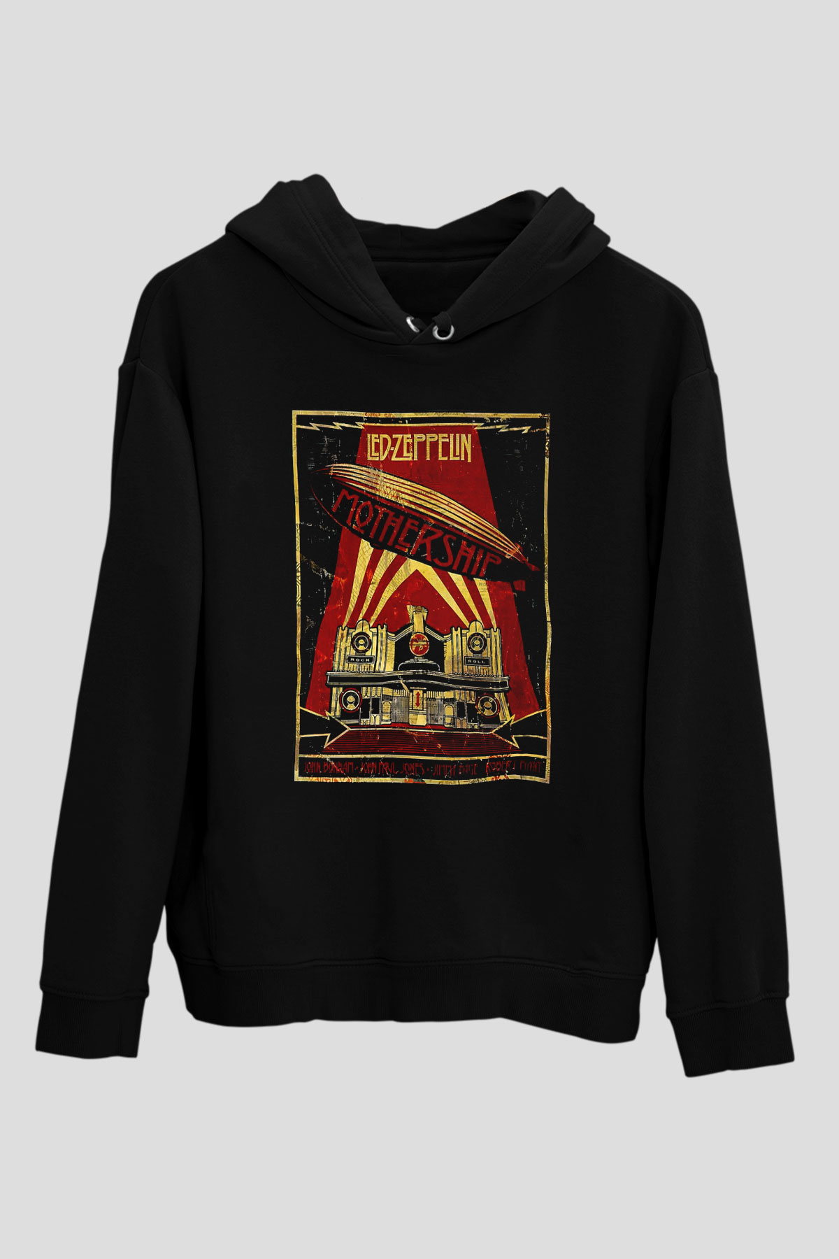 Led Zeppelin Mothership Siyah Unisex Hoodie