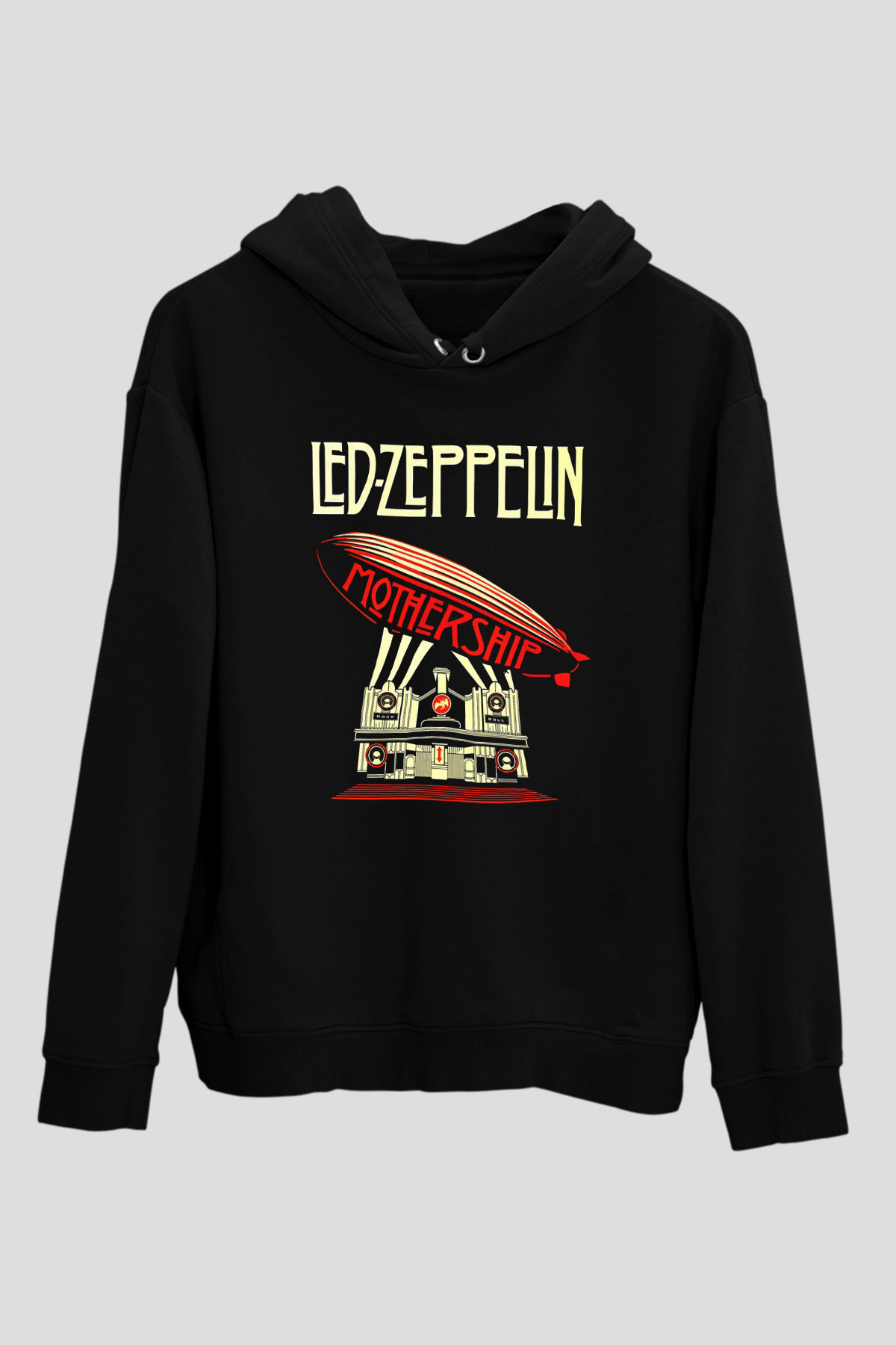 Led Zeppelin Mothership Siyah Unisex Hoodie