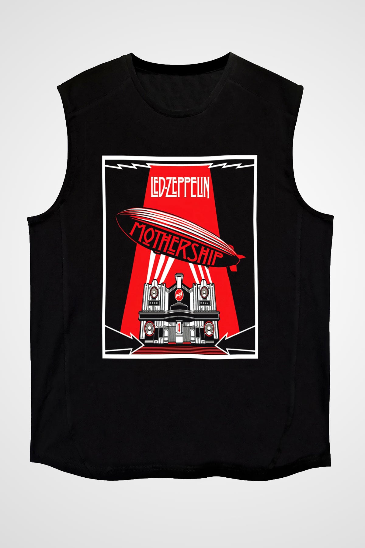 Led Zeppelin Mothership Siyah Unisex Kolsuz Tişört
