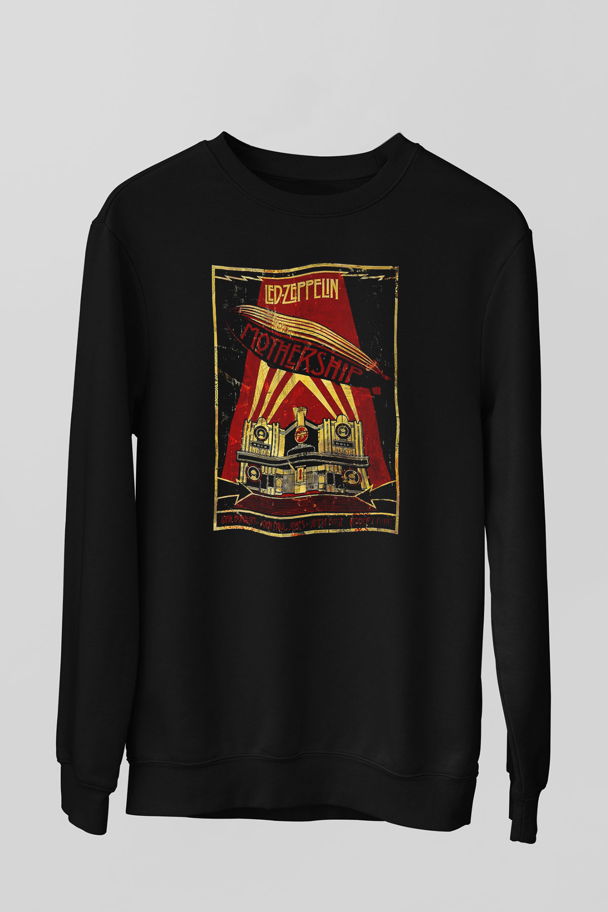 Led Zeppelin Mothership Siyah Unisex Sweatshirt