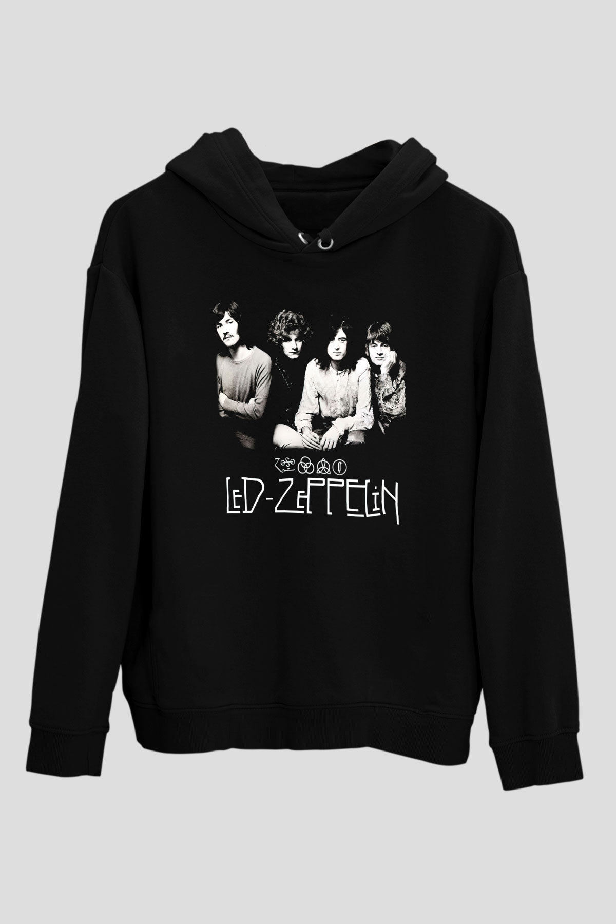 Led Zeppelin Siyah Unisex Hoodie
