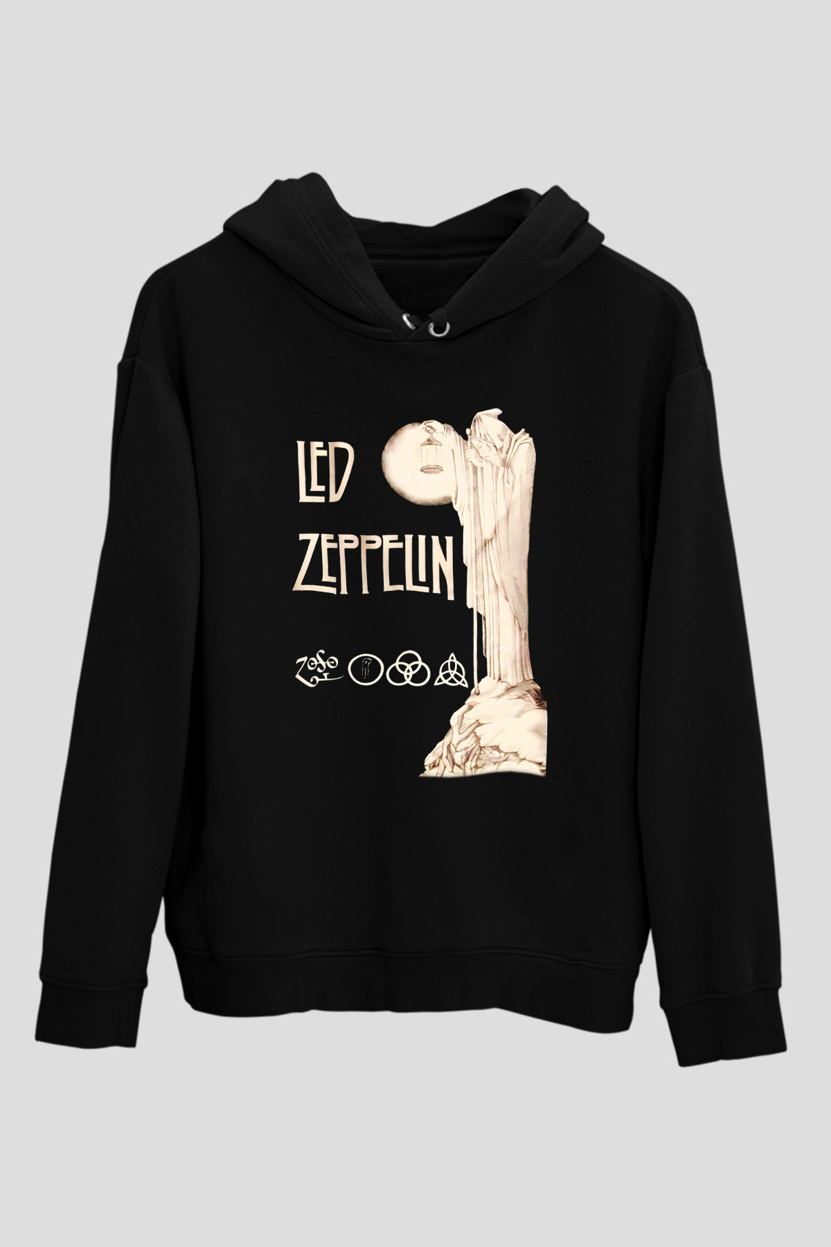 Led Zeppelin Siyah Unisex Hoodie