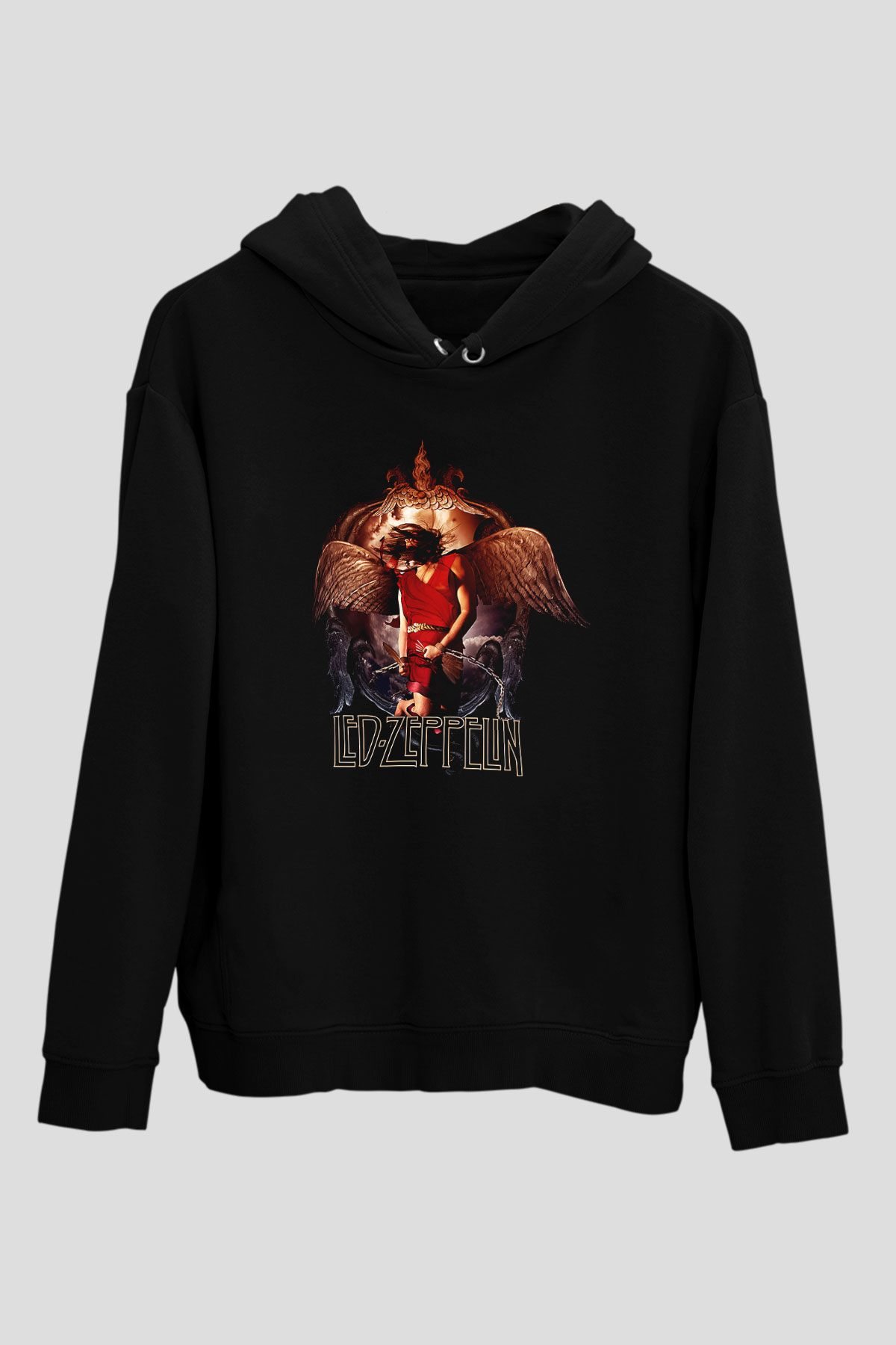 Led Zeppelin Siyah Unisex Hoodie