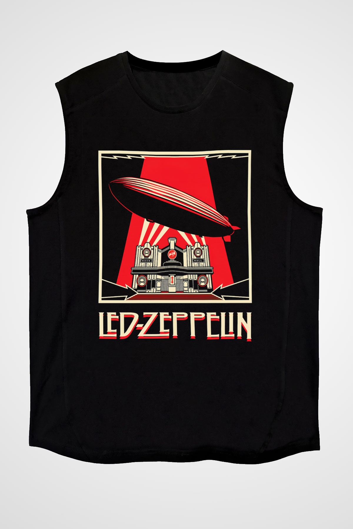 Led Zeppelin Siyah Unisex Kolsuz Tişört