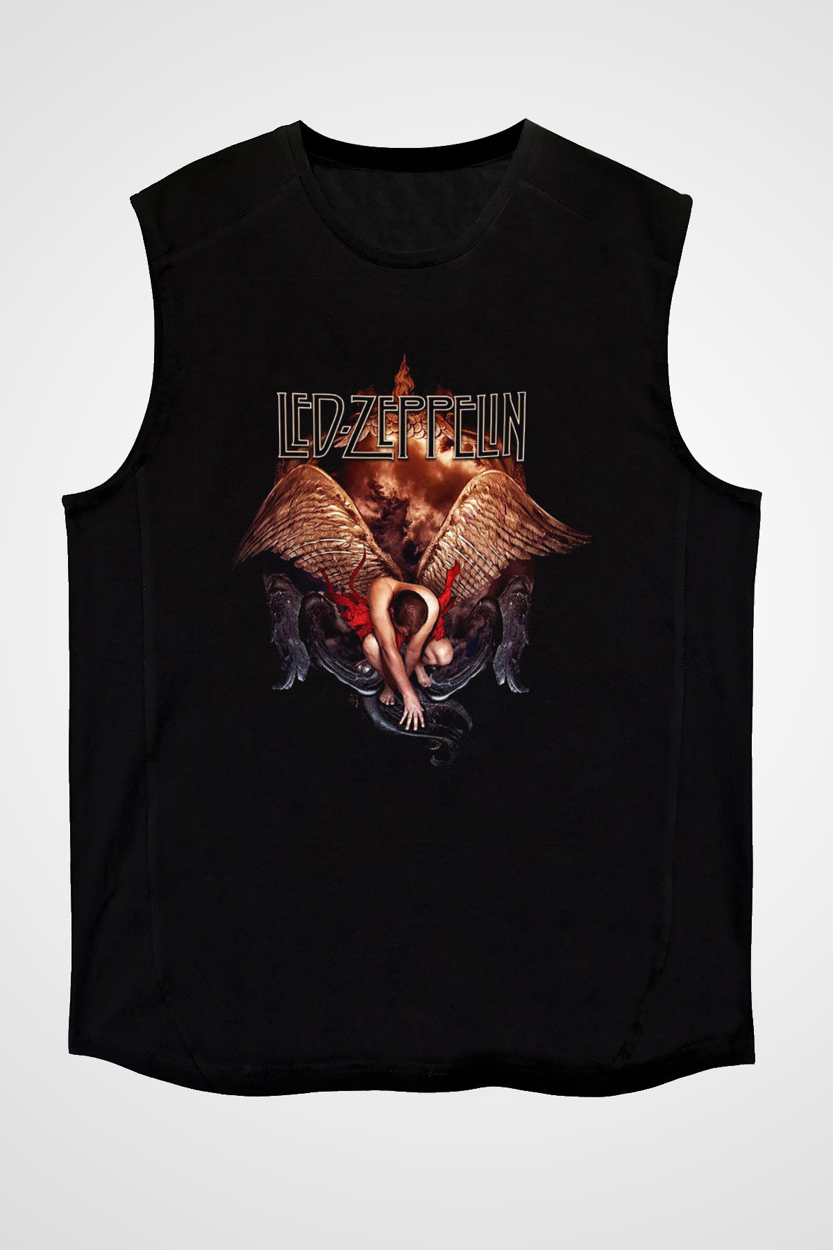 Led Zeppelin Siyah Unisex Kolsuz Tişört