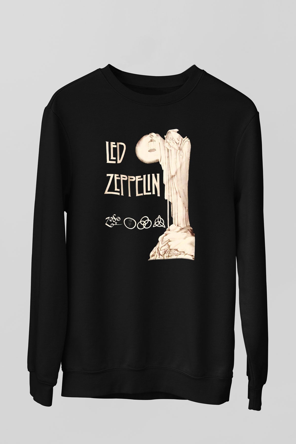 Led Zeppelin Siyah Unisex Sweatshirt
