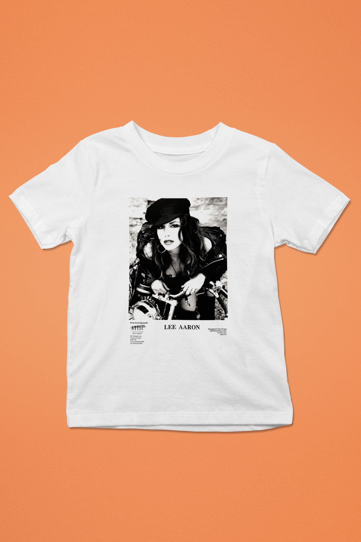 Lee Aaron Baskılı Beyaz Unisex Çocuk Tişört