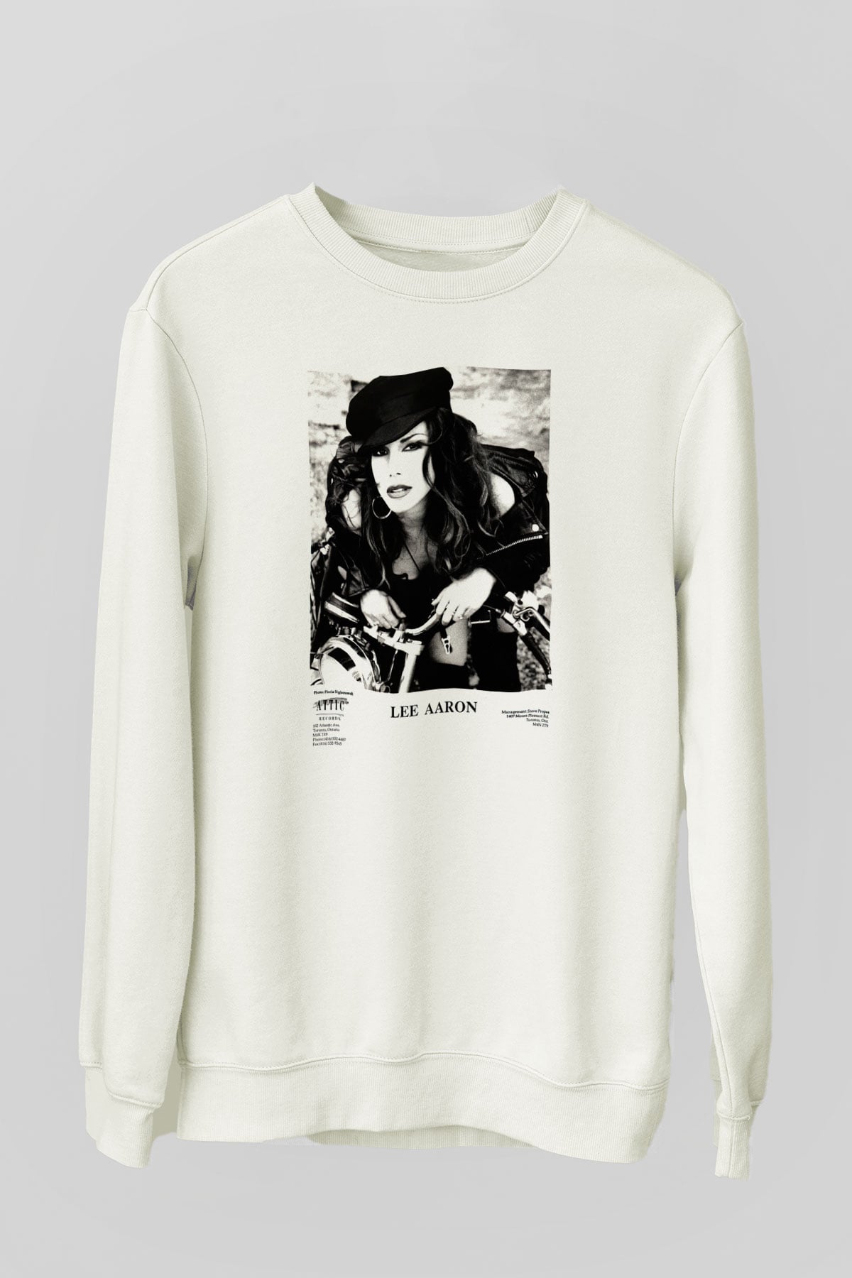 Lee Aaron Beyaz Unisex Sweatshirt