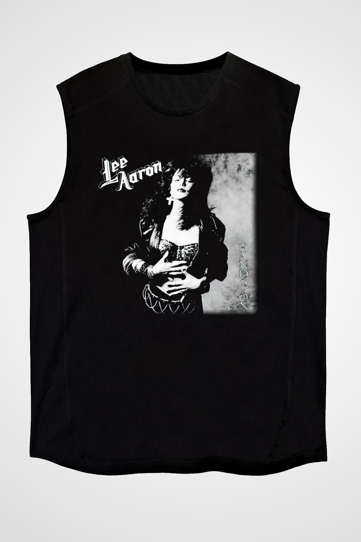 Lee Aaron Siyah Unisex Kolsuz Tişört