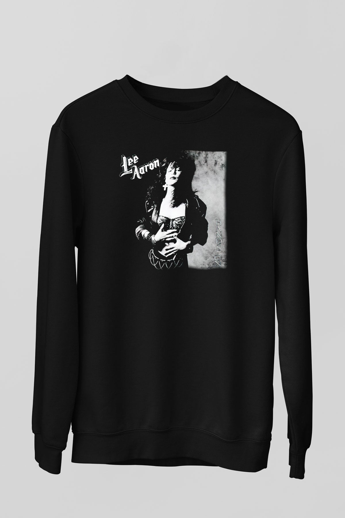Lee Aaron Siyah Unisex Sweatshirt
