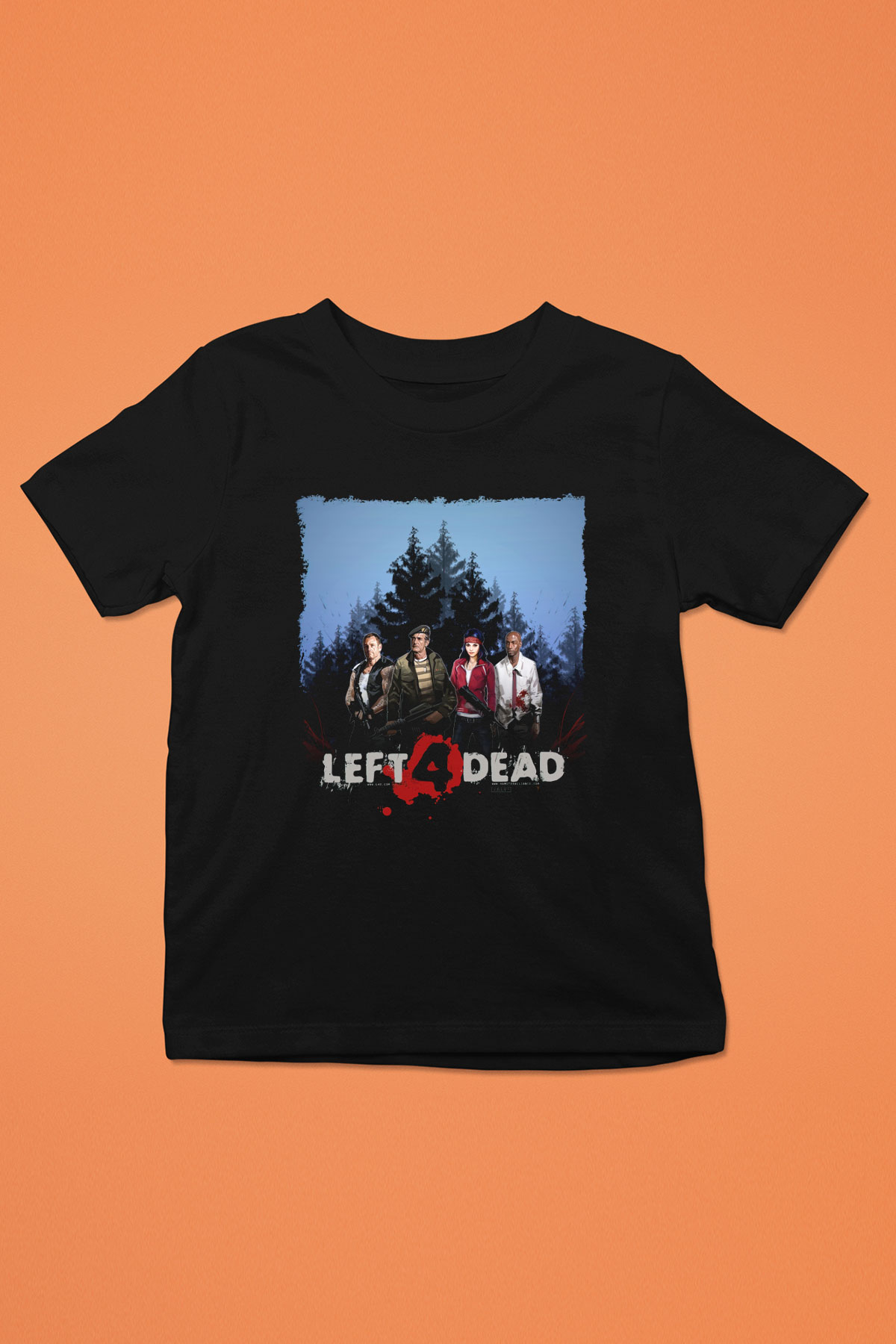 Left 4 Dead Siyah Unisex Çocuk Tişört