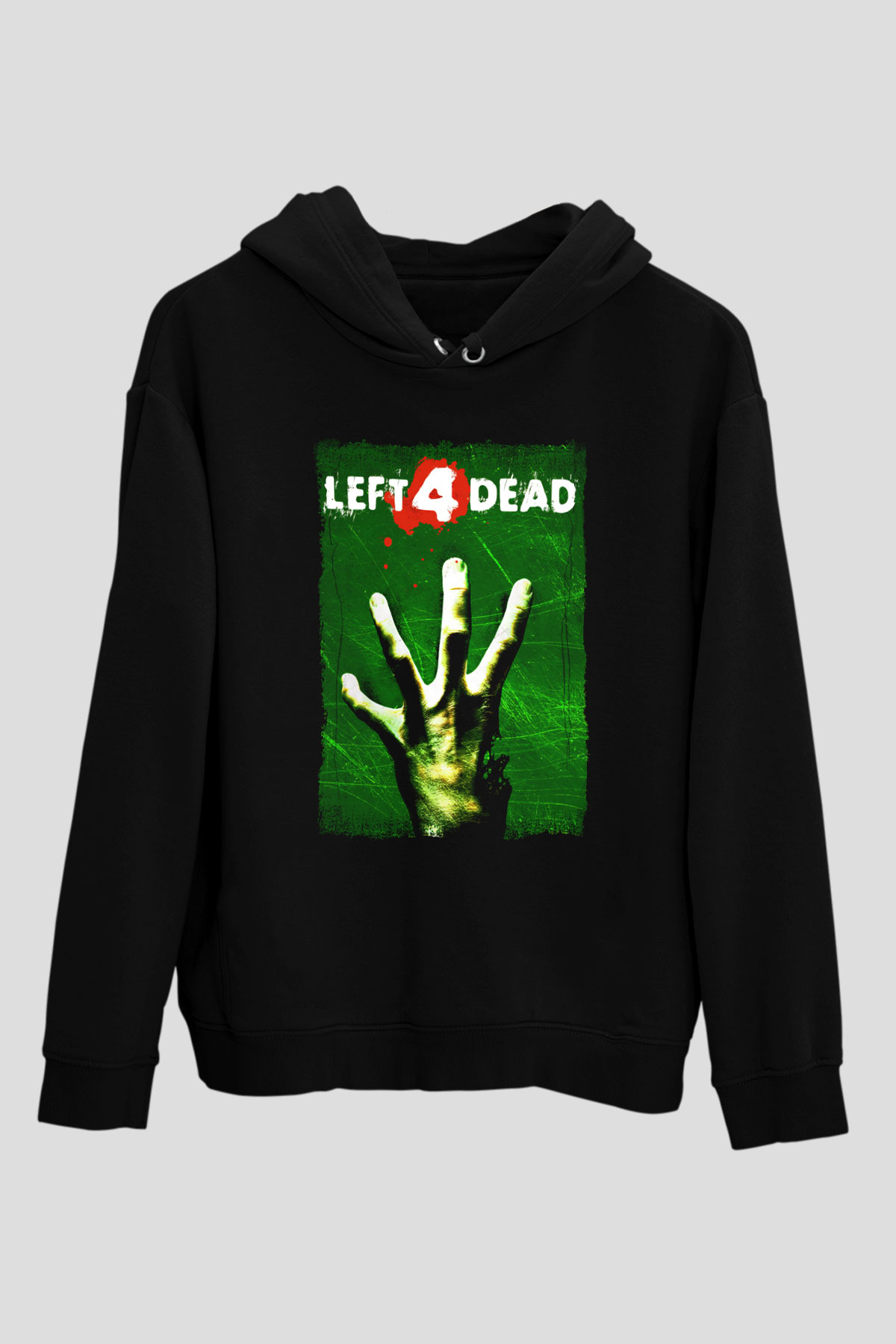 Left 4 Dead Siyah Unisex Hoodie