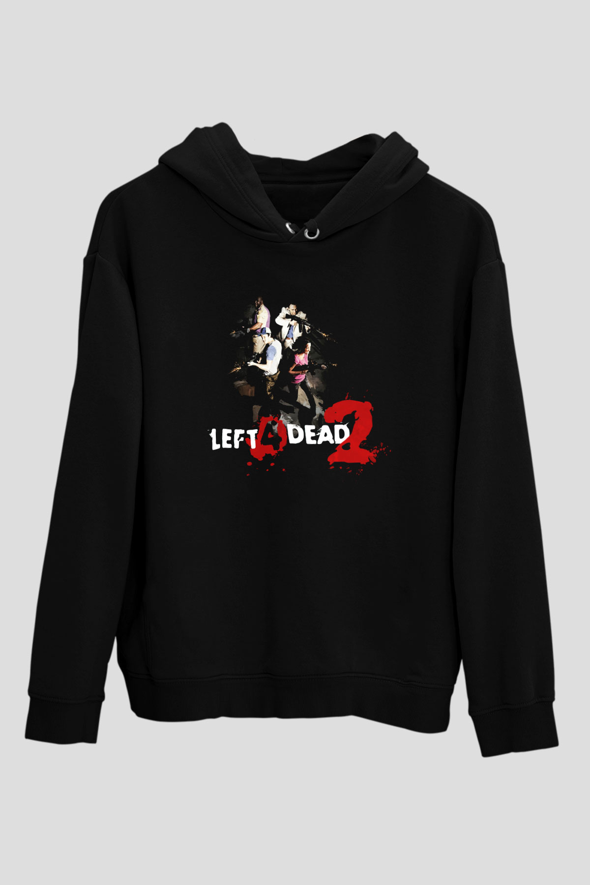 Left 4 Dead Siyah Unisex Hoodie