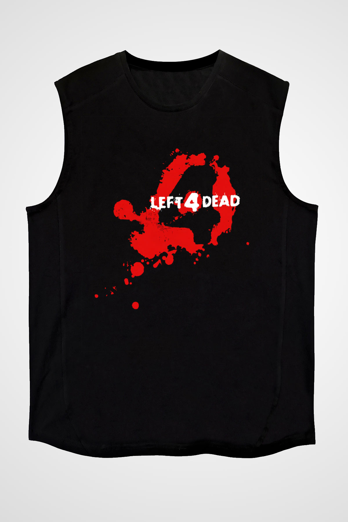 Left 4 Dead Siyah Unisex Kolsuz Tişört