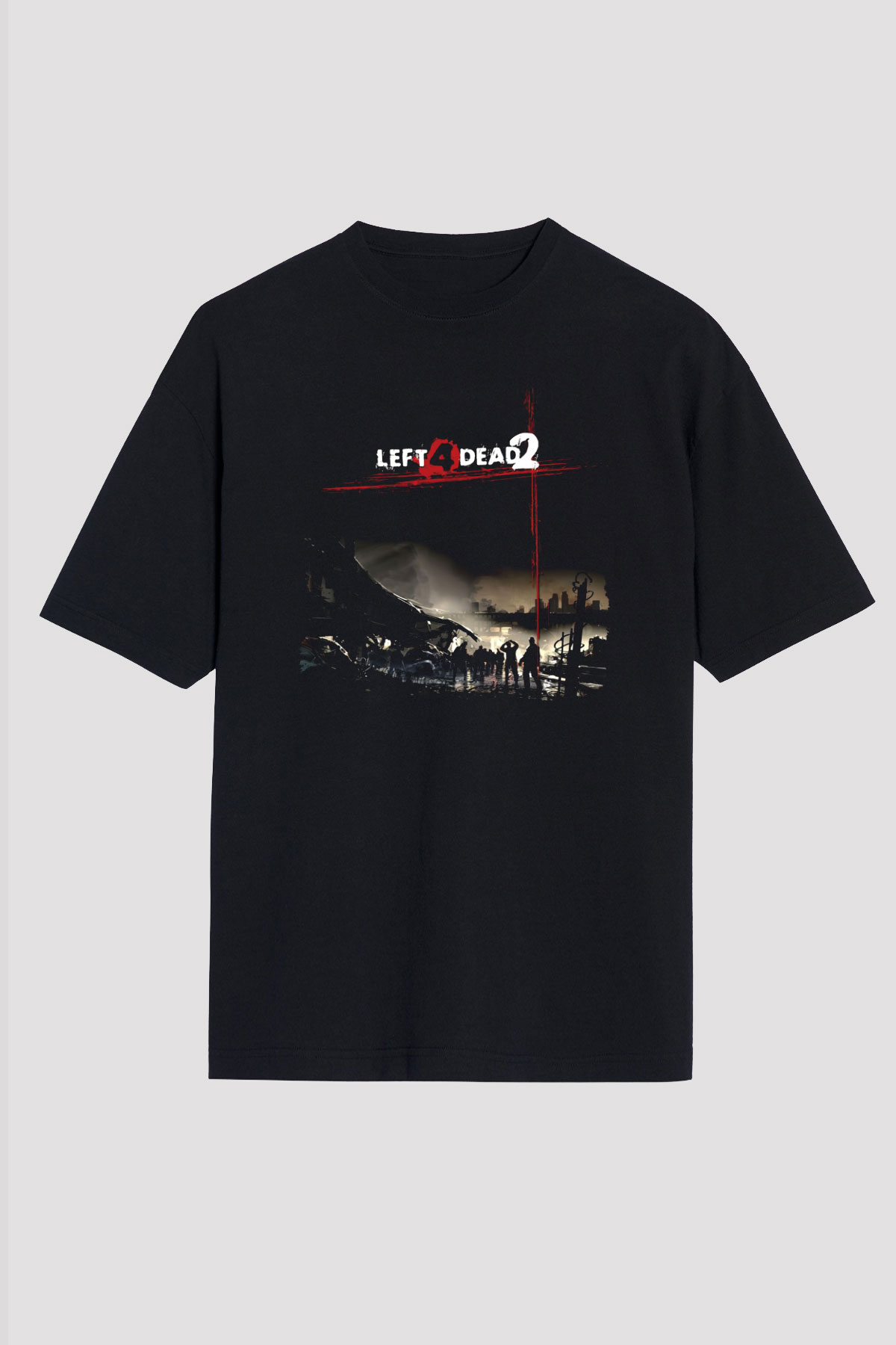 Left 4 Dead Siyah Unisex Tişört T-Shirt