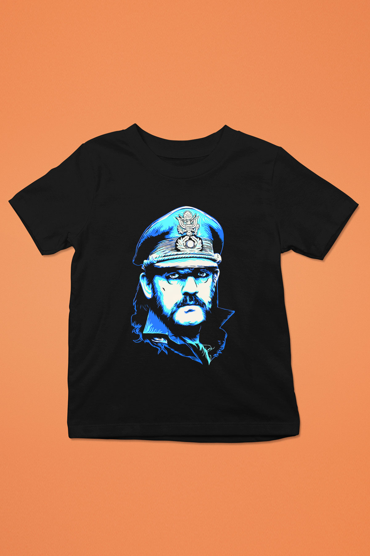 Lemmy Baskılı Siyah Unisex Çocuk Tişört