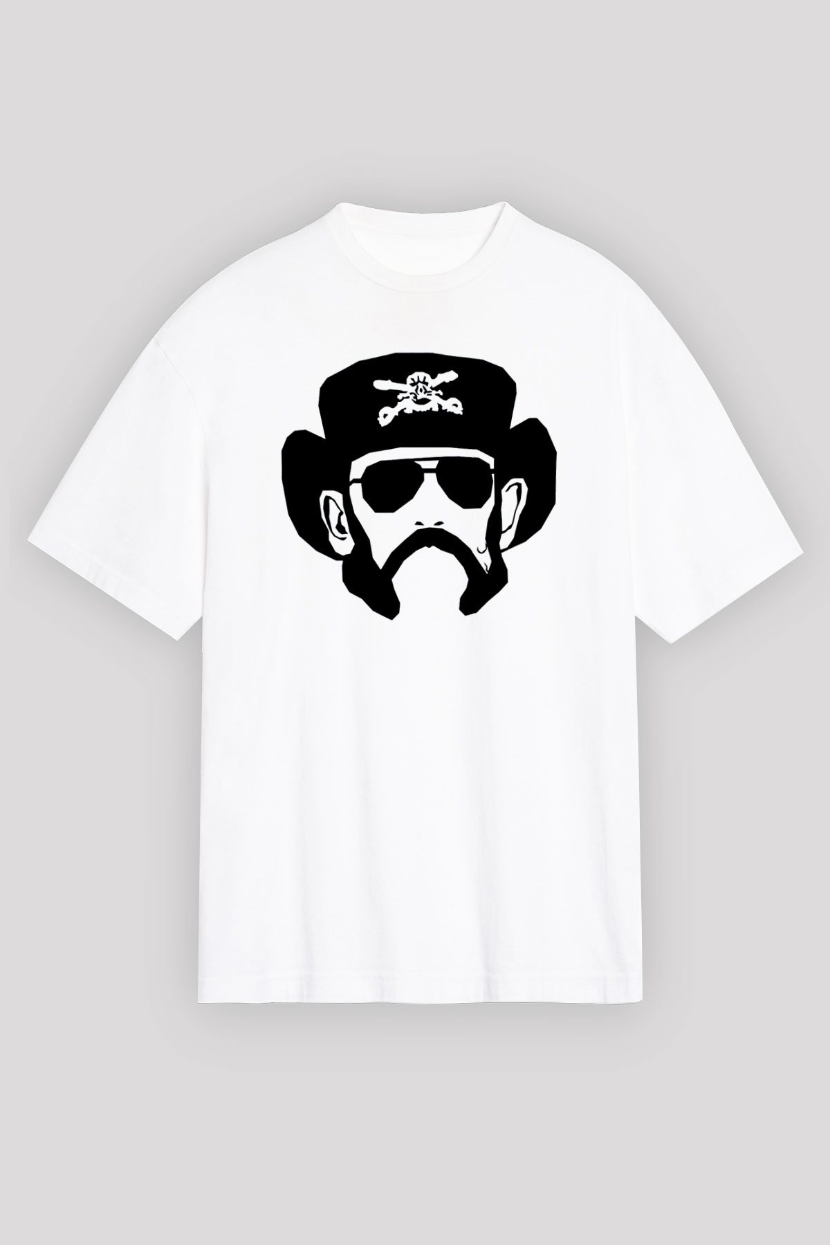 Lemmy Beyaz Unisex Tişört T-Shirt - TişörtFabrikası