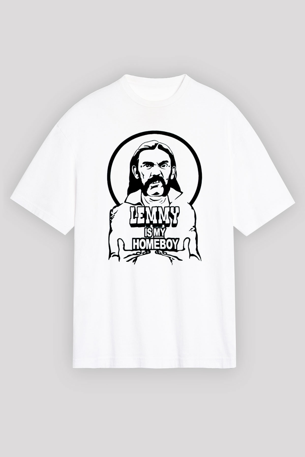 Lemmy Beyaz Unisex Tişört T-Shirt - TişörtFabrikası