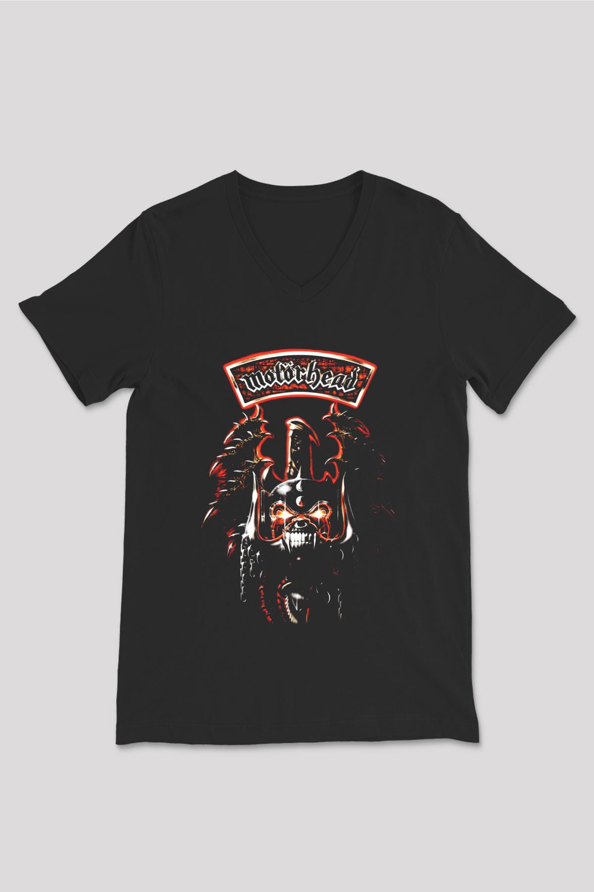 Lemmy Siyah Unisex V Yaka Tişört T-Shirt