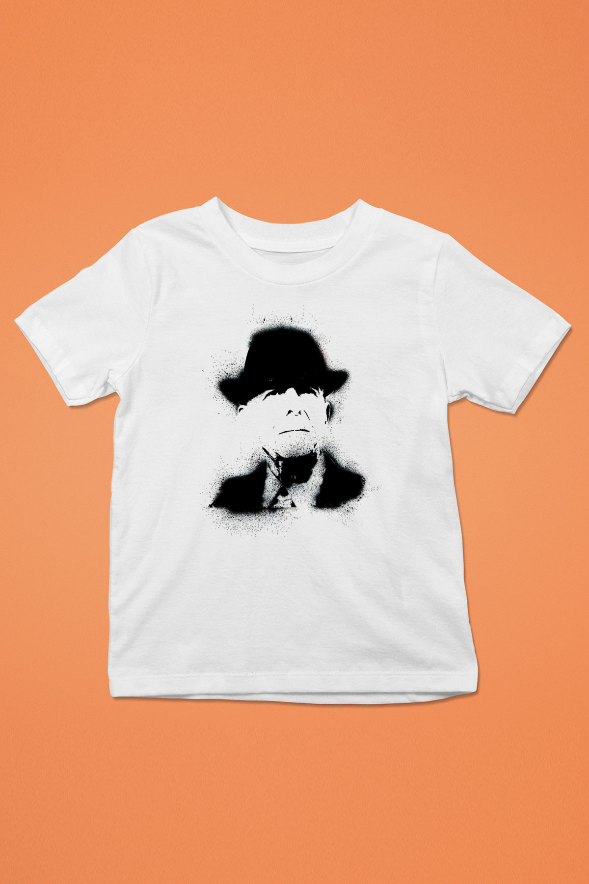Leonard Cohen Baskılı Beyaz Unisex Beyaz Çocuk Tişört - Tshirt