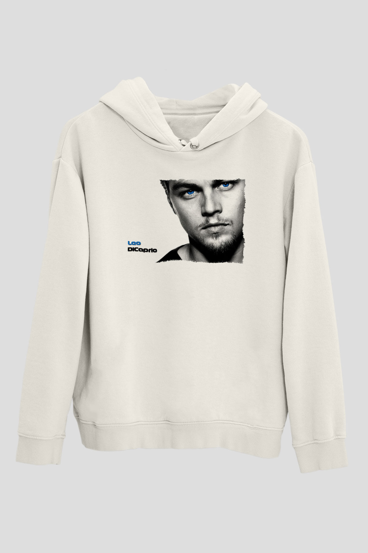 Leonardo DiCaprio Beyaz Unisex Kapüşonlu Sweatshirt