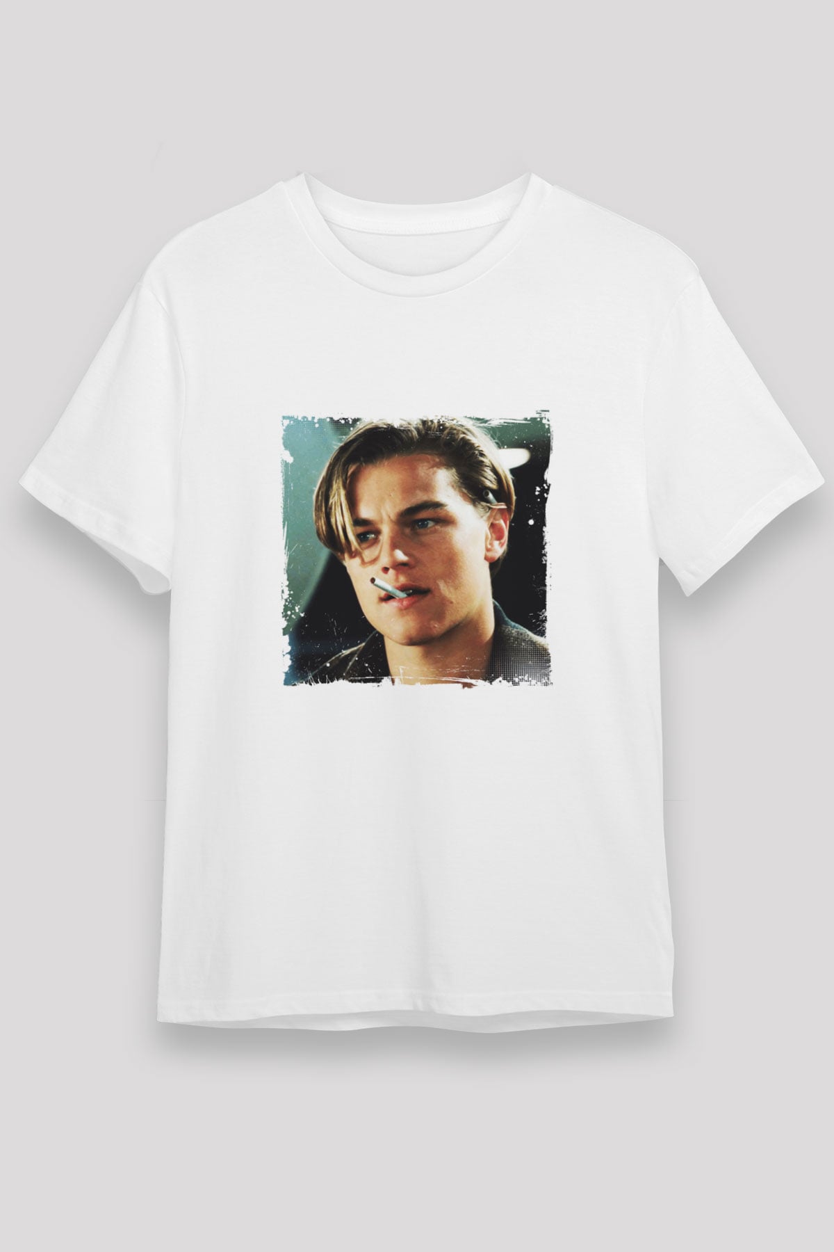 Leonardo DiCaprio Unisex Baskılı Beyaz Tişört