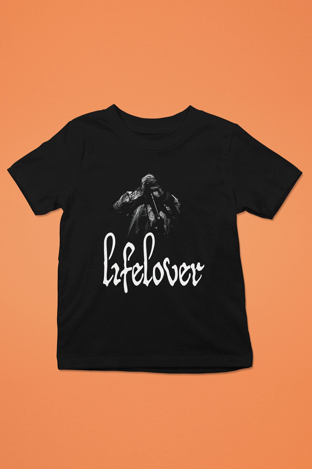 Lifelover Baskılı Unisex Siyah Çocuk Tişört - Tshirt
