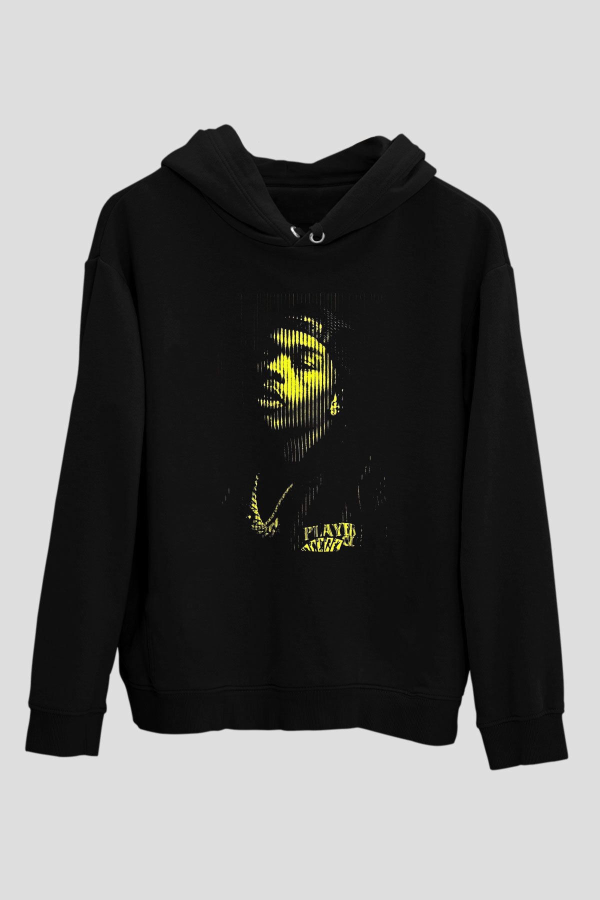 Lil Baby Baskılı Unisex Siyah Hoodie