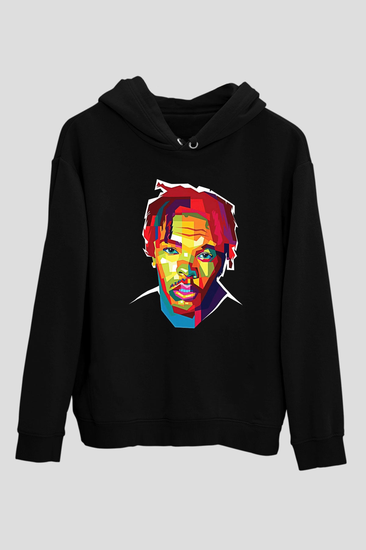 Lil Baby Baskılı Unisex Siyah Hoodie