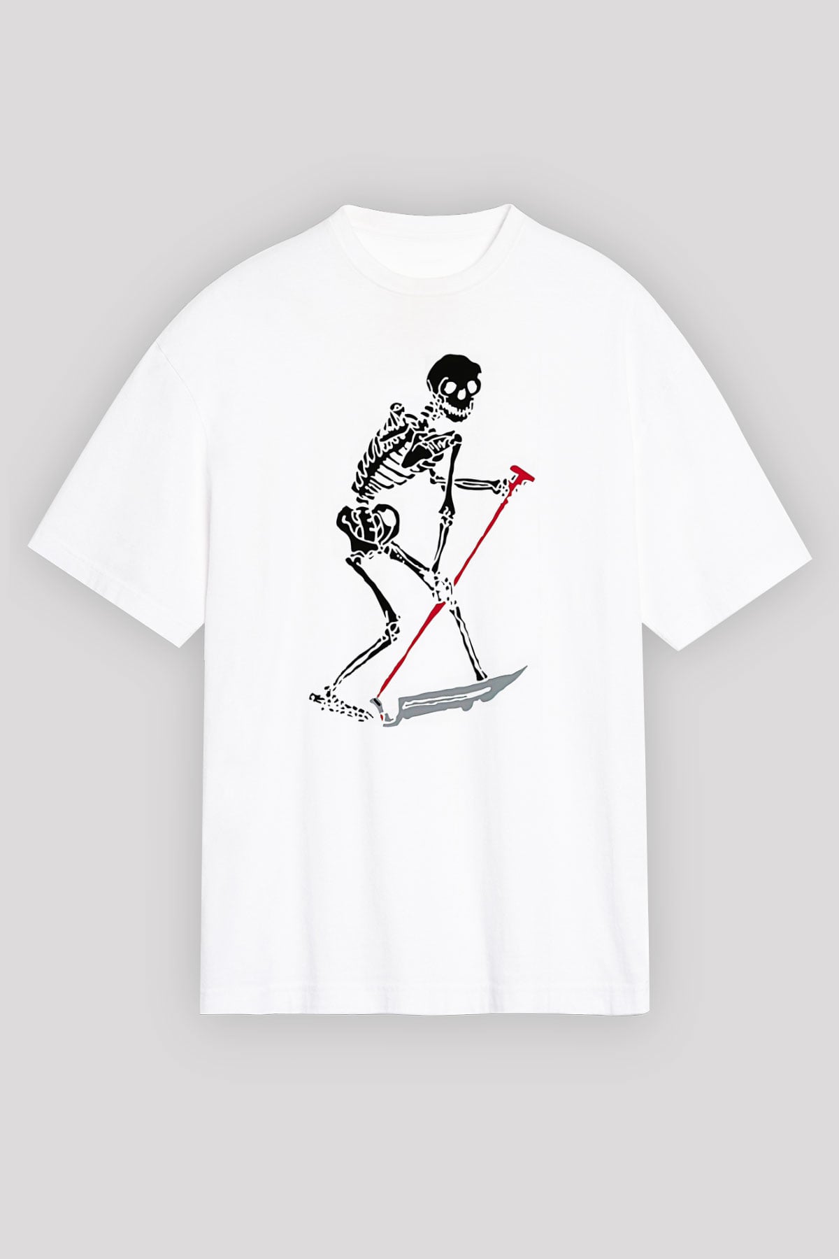 Lil Peep Baskılı Beyaz Unisex Oversize Tişört - Tshirt