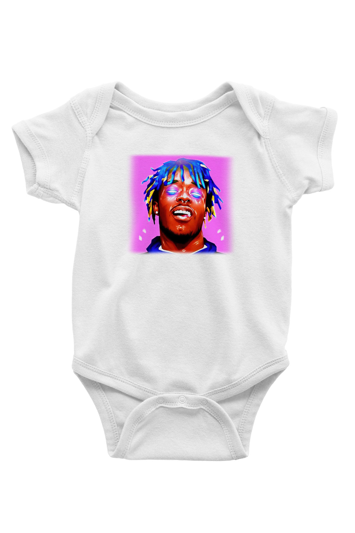 Lil Uzi Vert Baskılı Beyaz Unisex Bebek Body - Zıbın