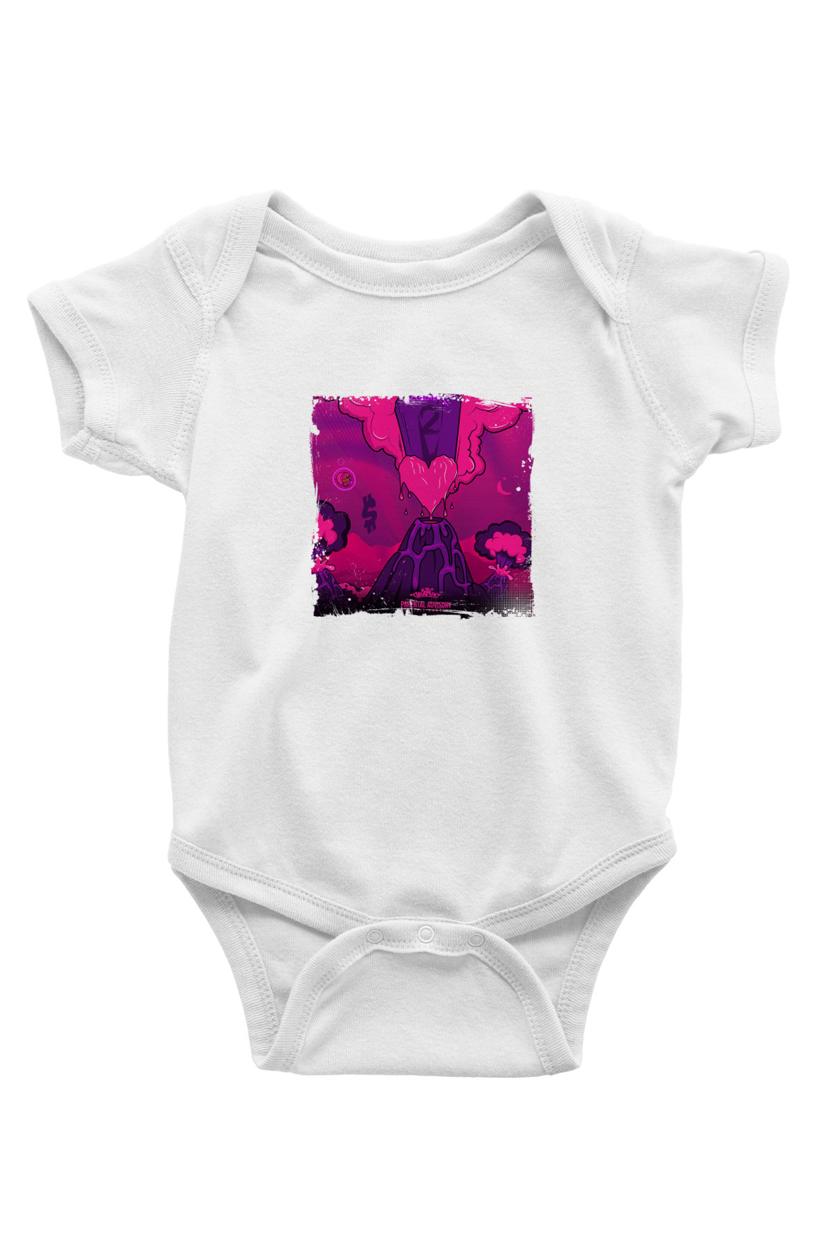 Lil Uzi Vert Baskılı Unisex Beyaz Bebek Body - Zıbın