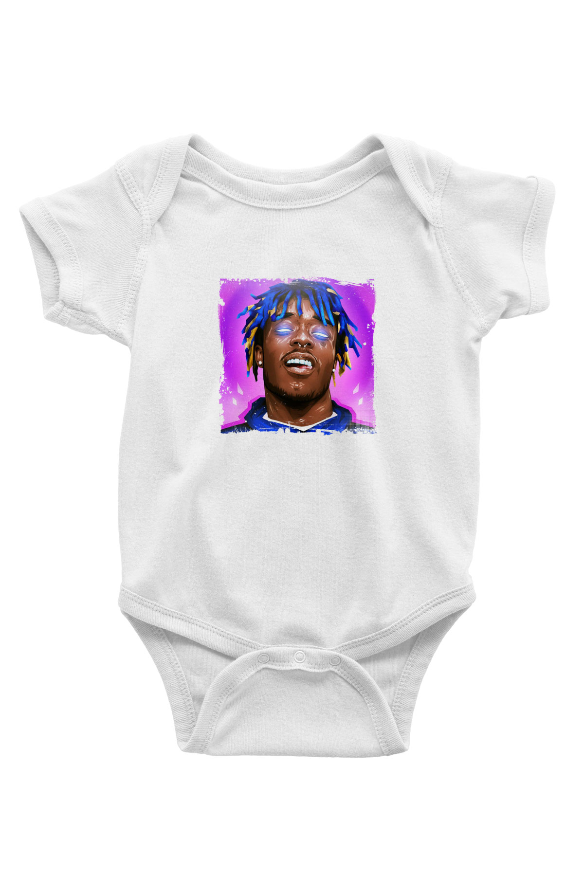 Lil Uzi Vert Baskılı Unisex Beyaz Bebek Body - Zıbın