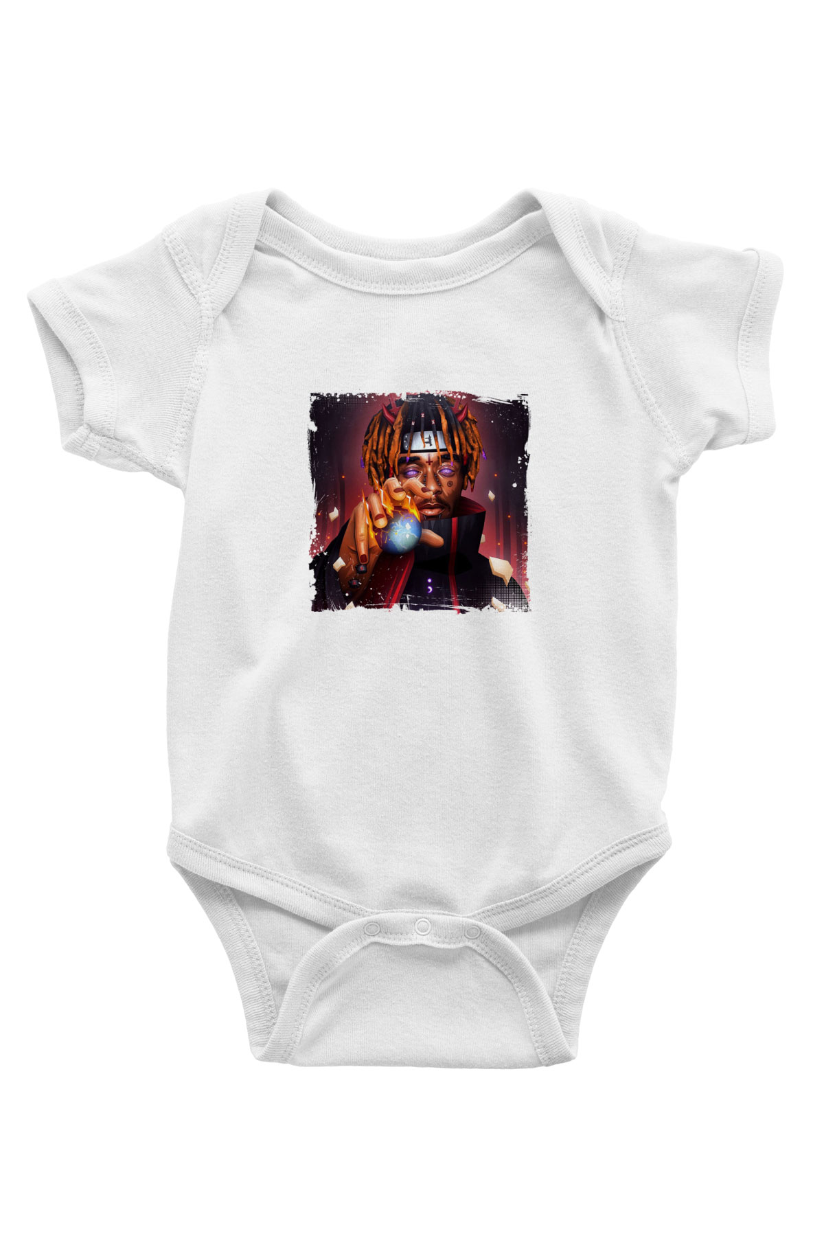 Lil Uzi Vert Baskılı Unisex Beyaz Bebek Body - Zıbın