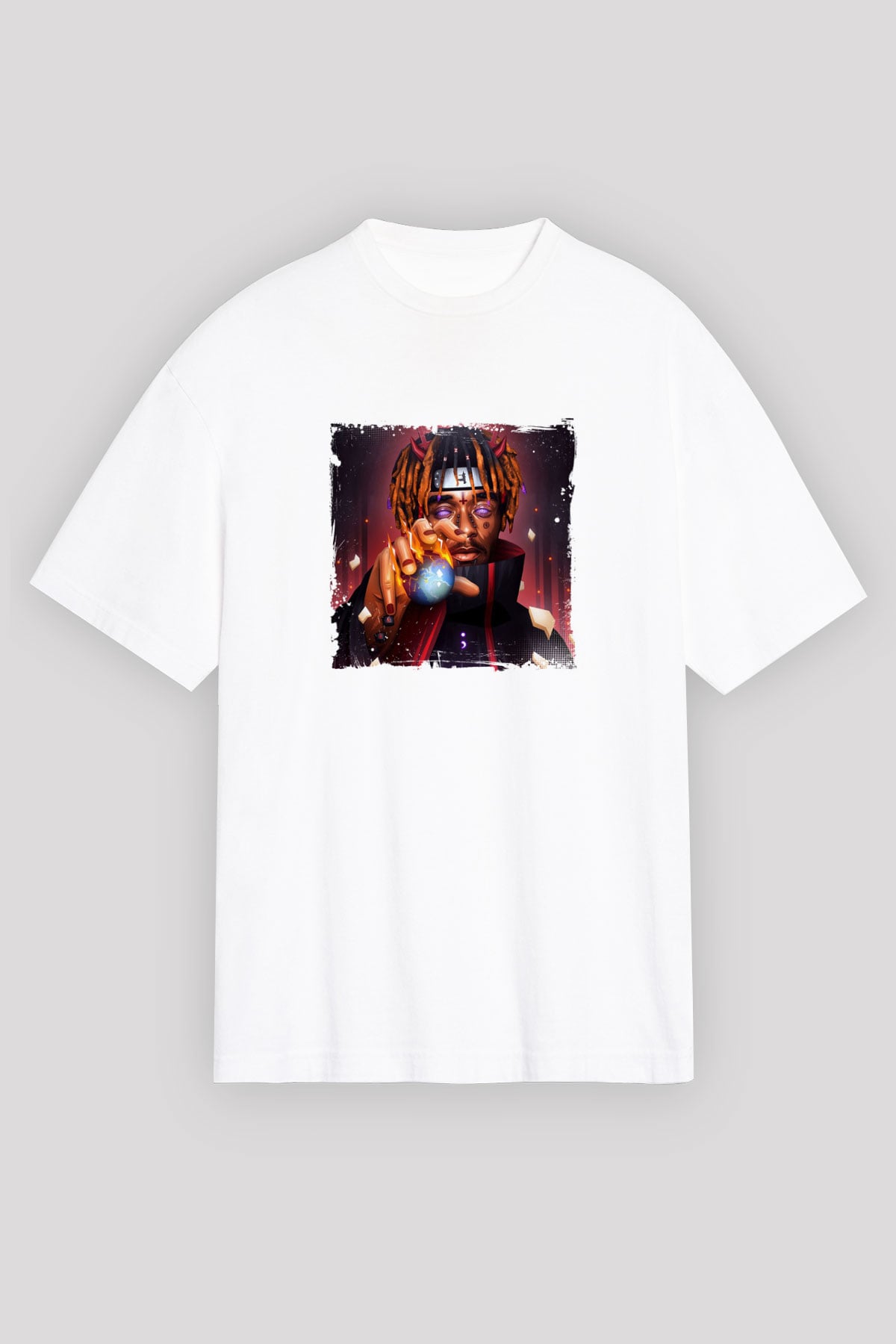 Lil Uzi Vert Baskılı Unisex Beyaz Tişört