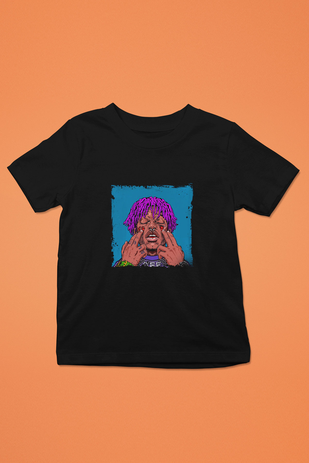 Lil Uzi Vert Baskılı Unisex Siyah Çocuk Tişört