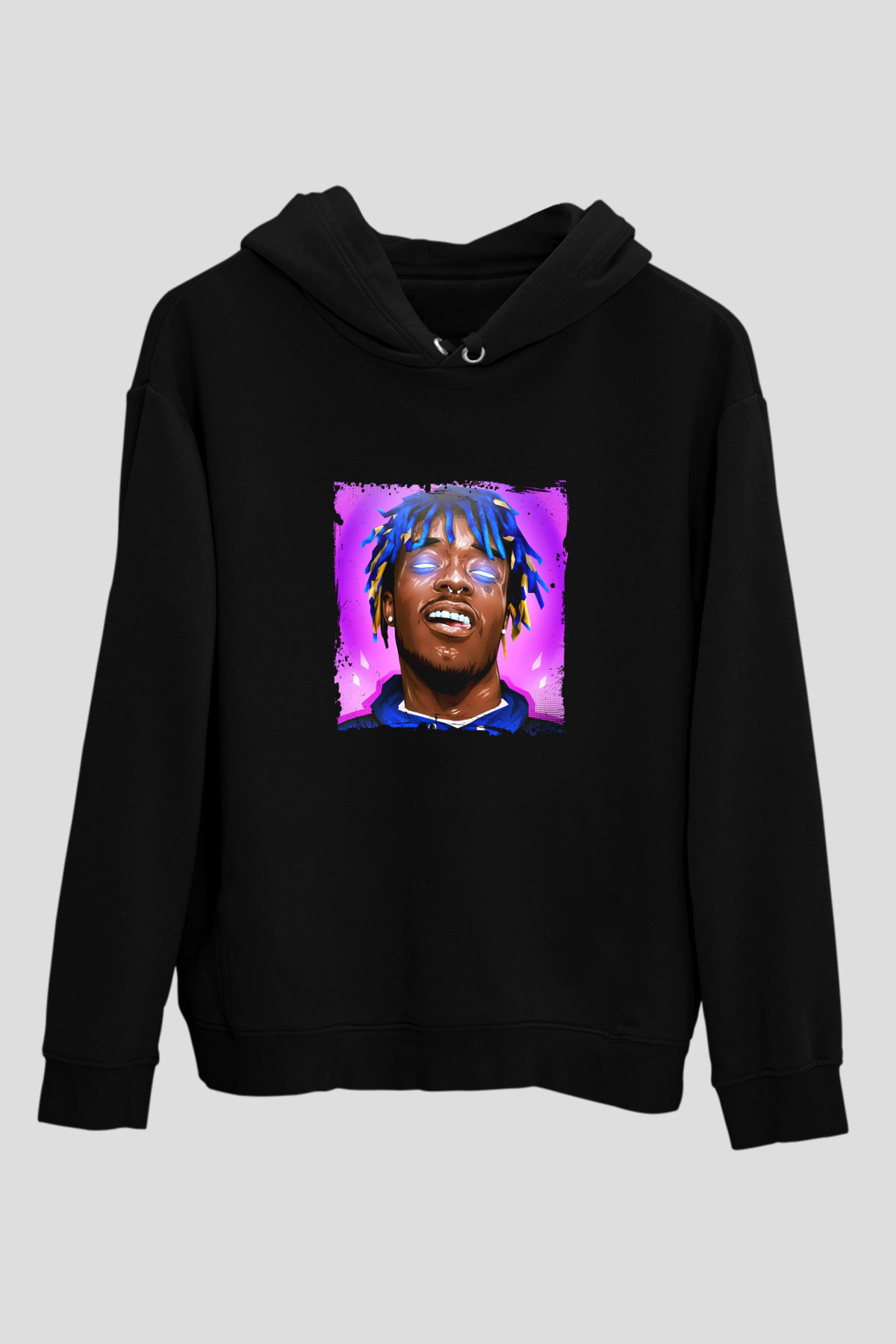 Lil Uzi Vert Baskılı Unisex Siyah Hoodie