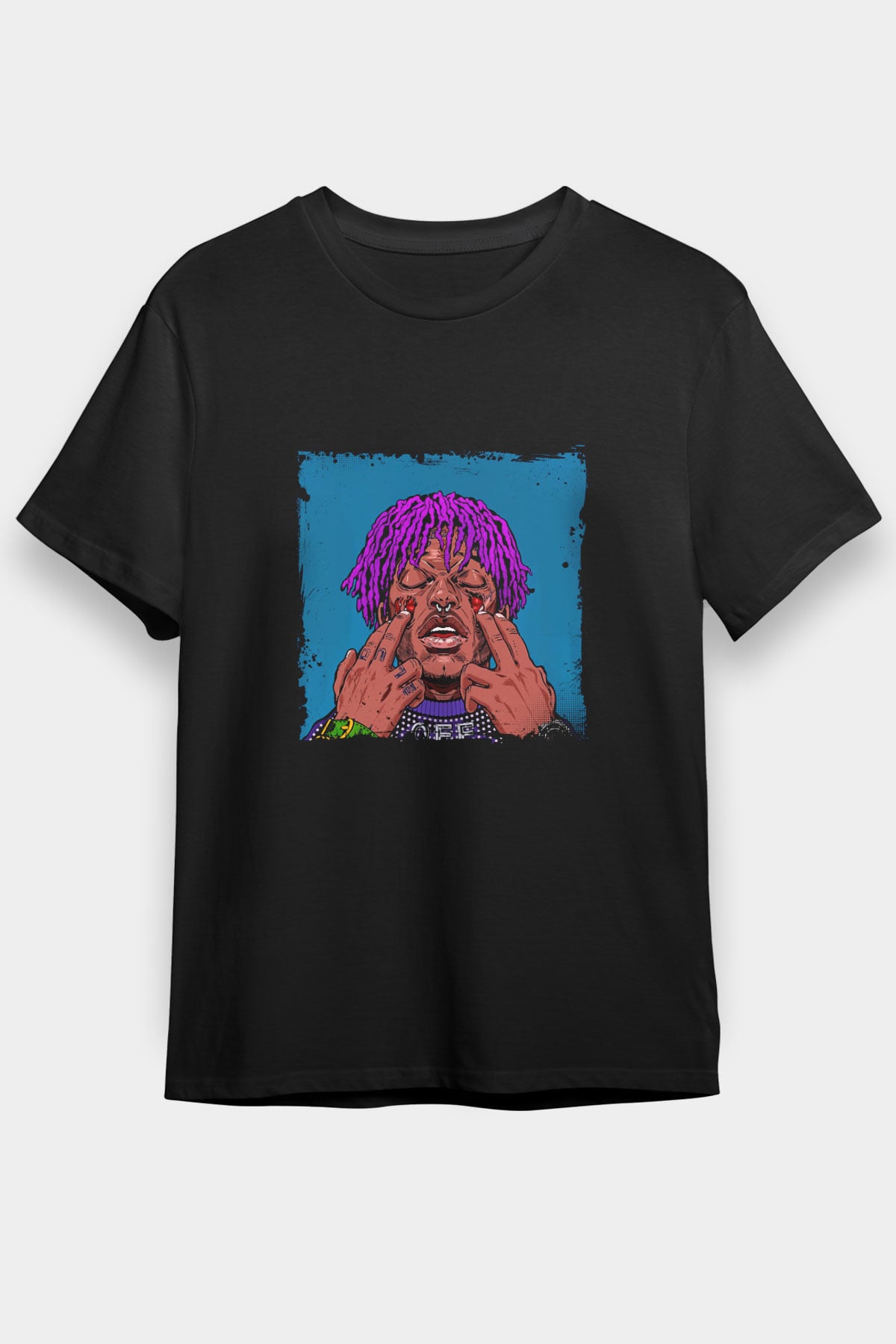 Lil Uzi Vert Baskılı Unisex Siyah Tişört