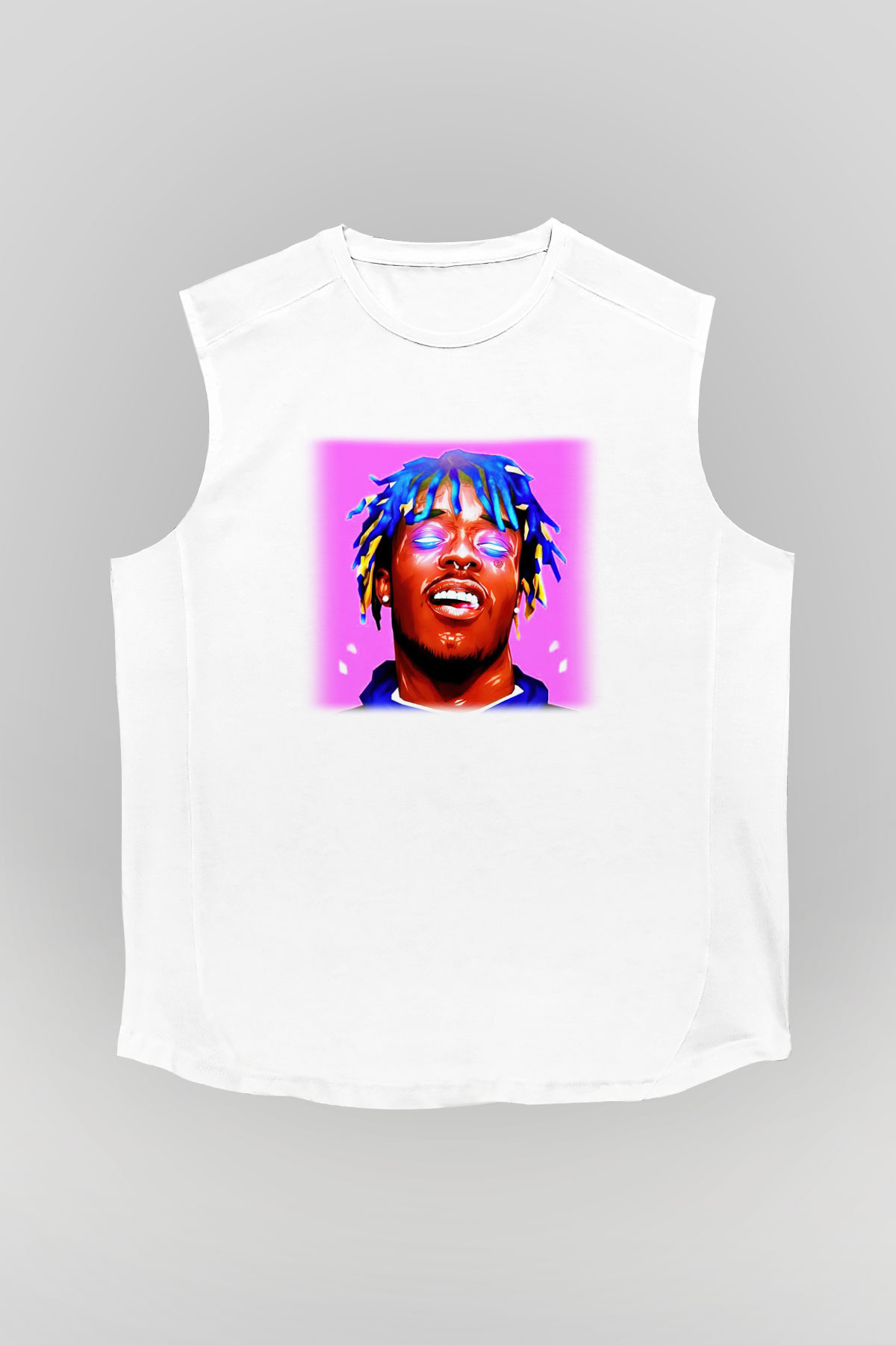 Lil Uzi Vert Beyaz Unisex Kolsuz Tişört