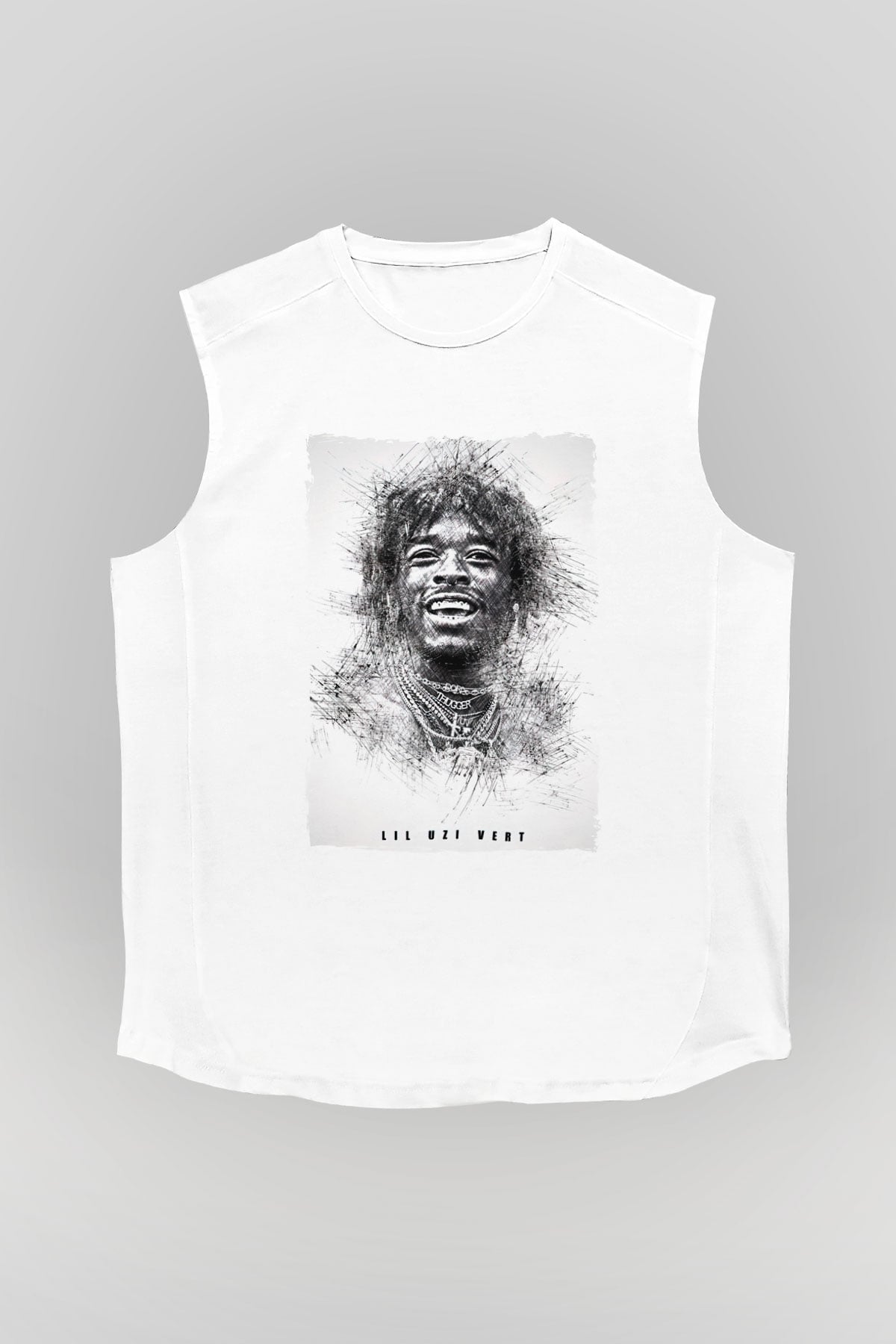 Lil Uzi Vert Beyaz Unisex Kolsuz Tişört
