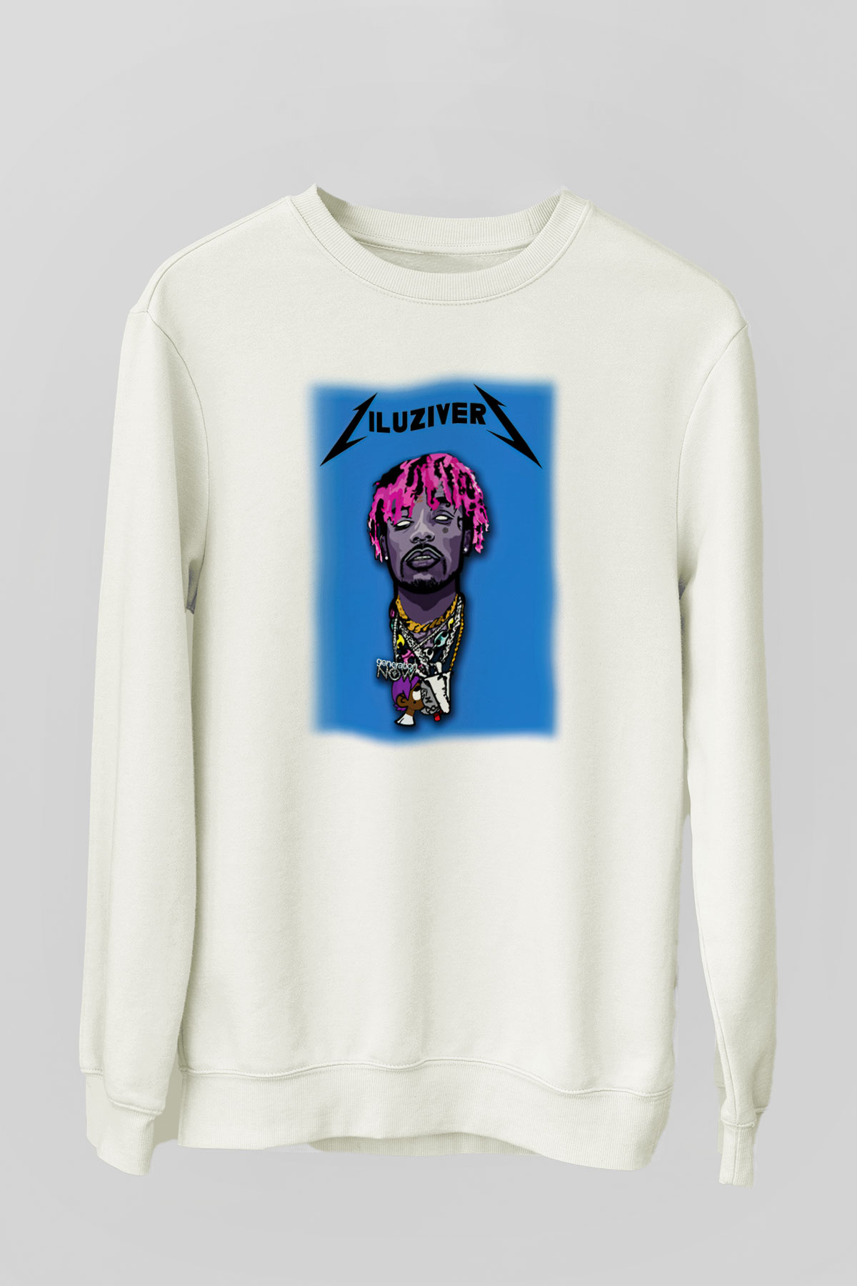 Lil Uzi Vert Beyaz Unisex Sweatshirt
