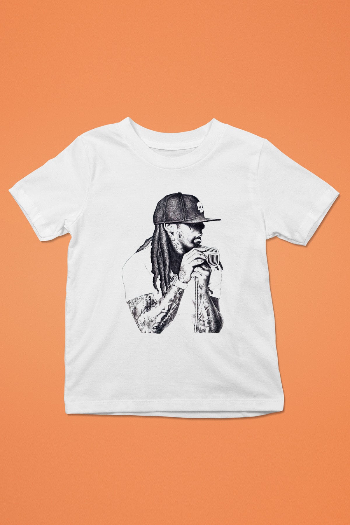 Lil Wayne Beyaz Unisex Çocuk Tişört
