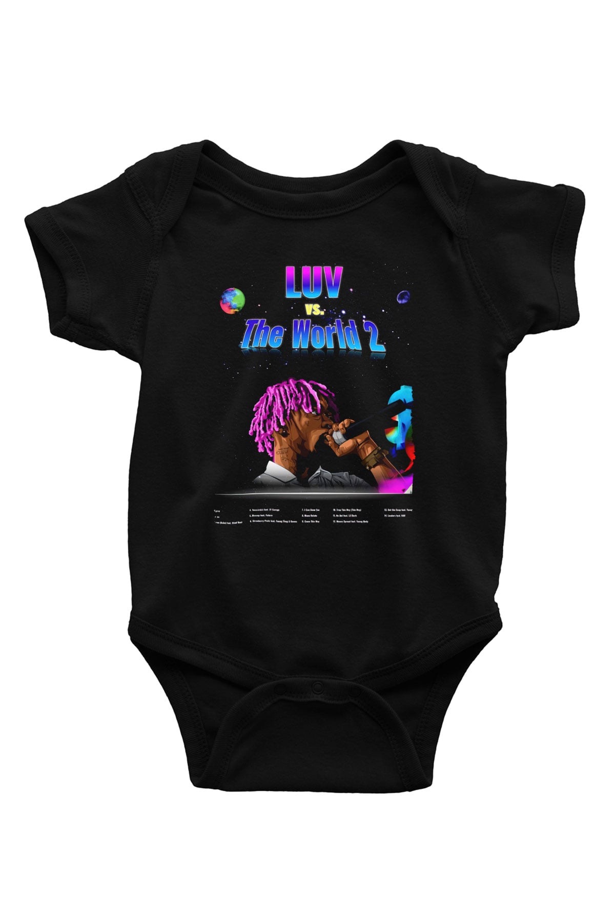 Lil Wayne Siyah Bebek Body - Zıbın