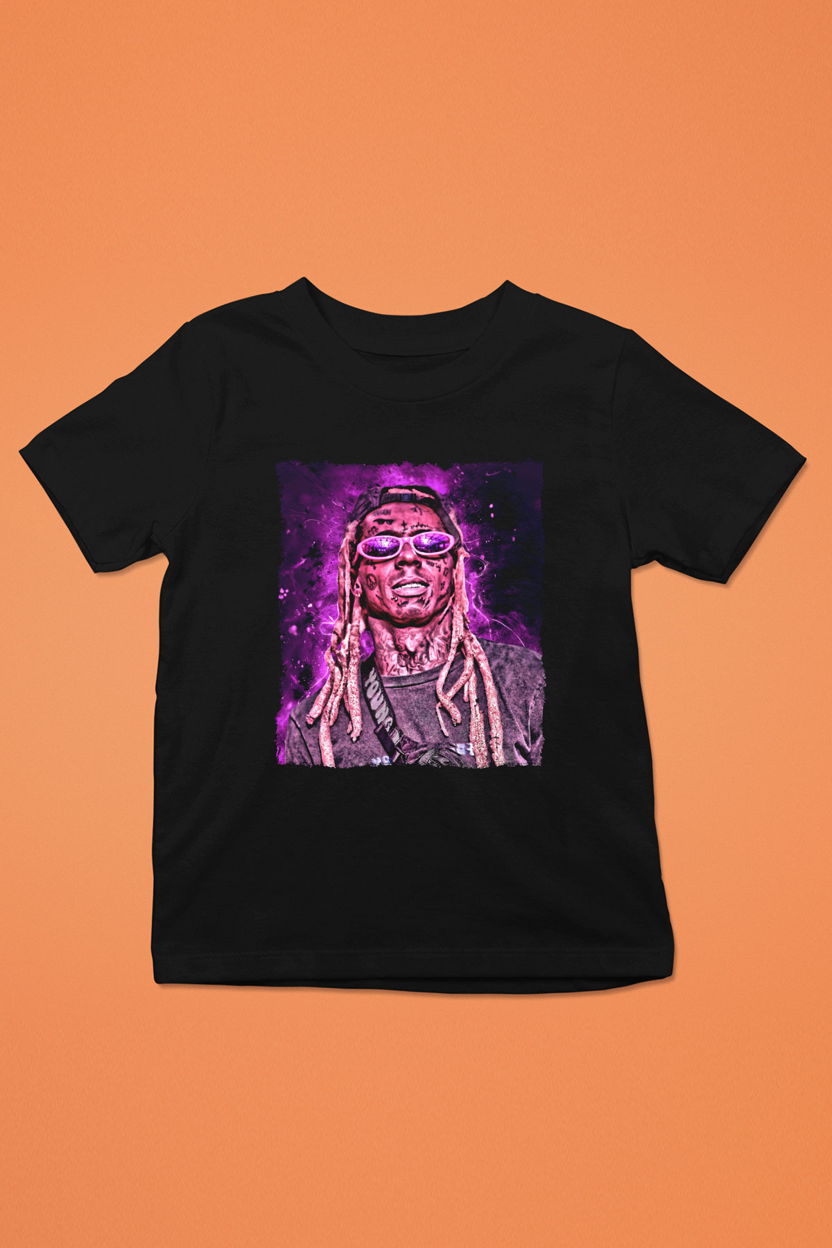 Lil Wayne Siyah Unisex Çocuk Tişört